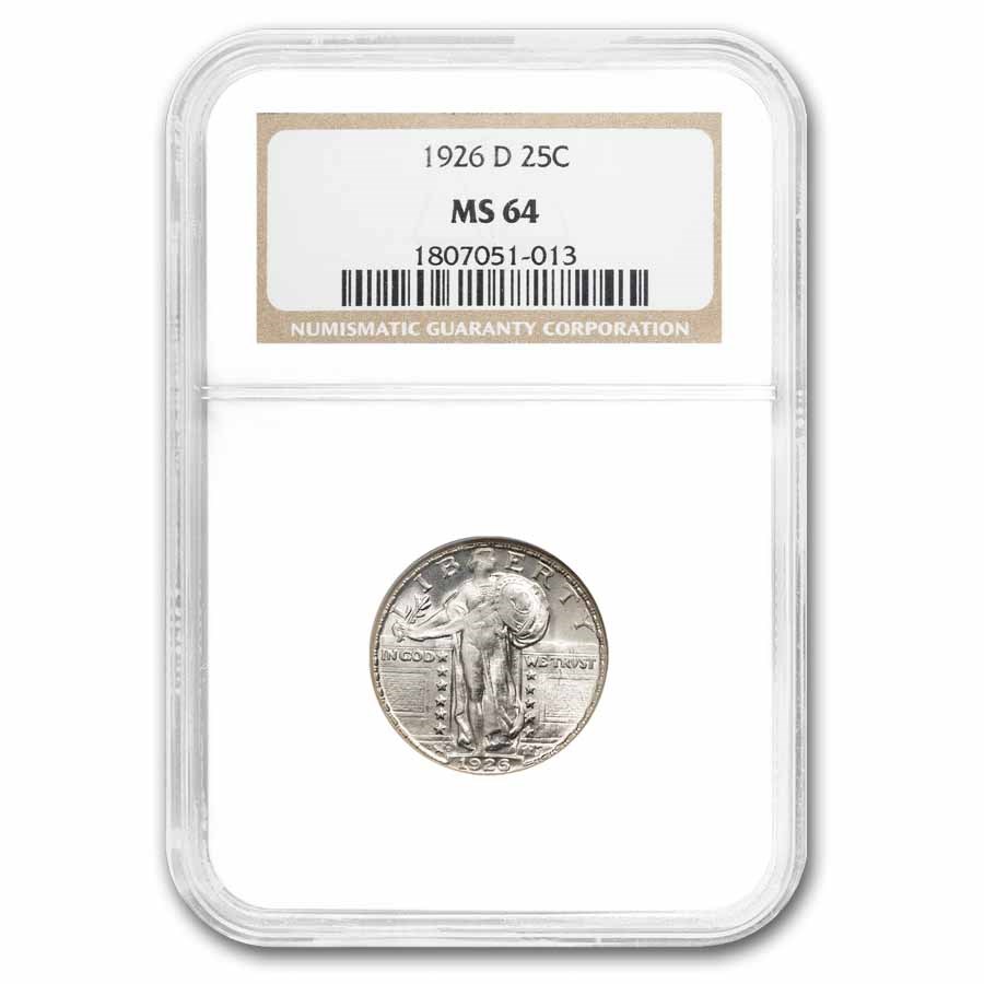 1926-D Standing Liberty Quarter MS-64 NGC
