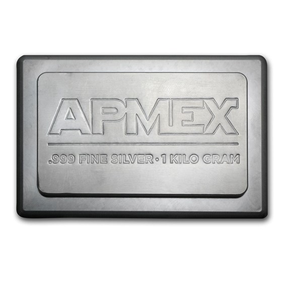 1 kilo Silver Bar - APMEX (Stackable)
