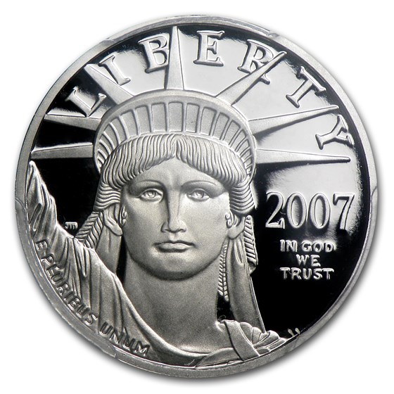 2007-W 1/4 oz Proof American Platinum Eagle PR-70 PCGS