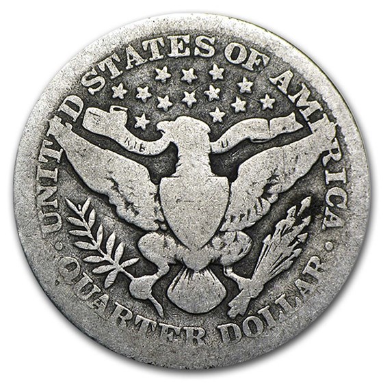 90% Silver Barber Quarters 40-Coin Roll Good/Better
