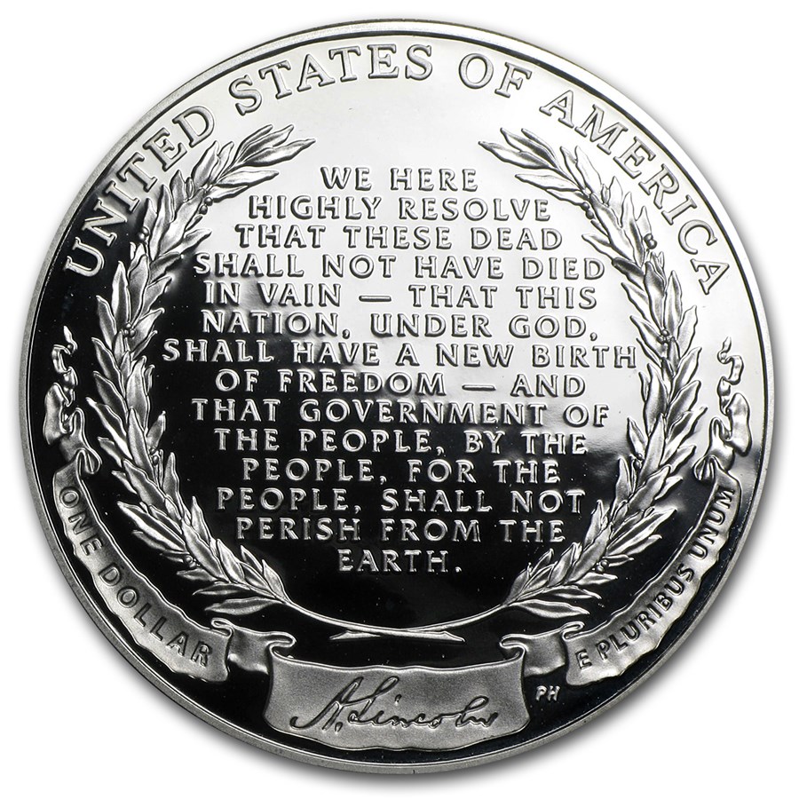 2009-P Abraham Lincoln $1 Silver Commem Proof (w/Box & COA)