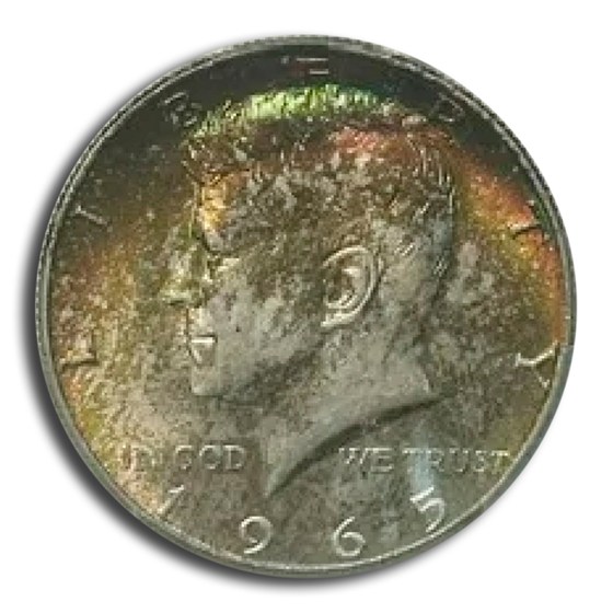 1965 Kennedy Half Dollar MS-65 PCGS (Toned)