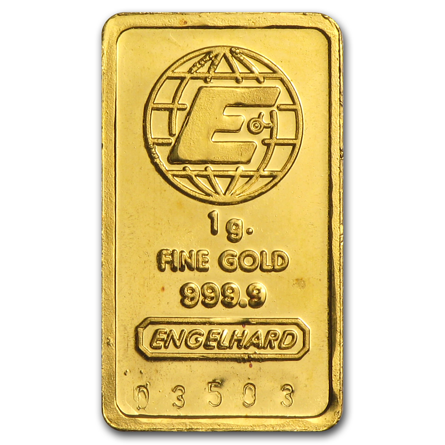 1 gram Gold Bar - Engelhard