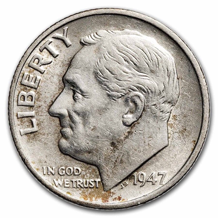 1947-S Roosevelt Dime AU