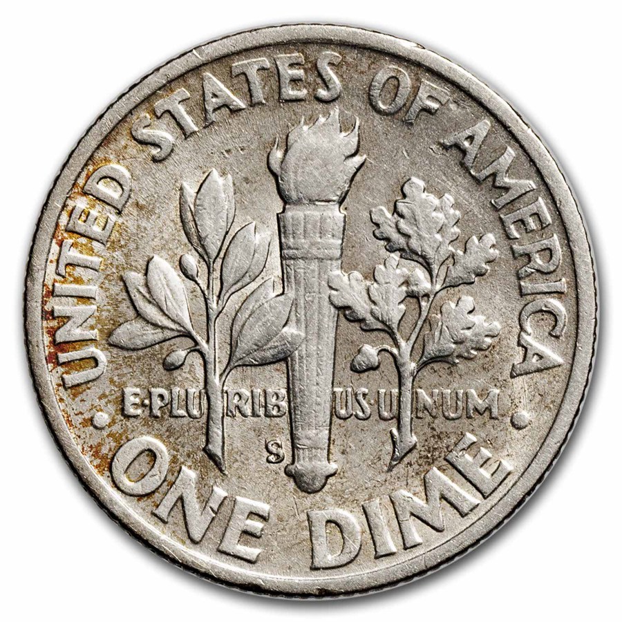 1947-S Roosevelt Dime AU