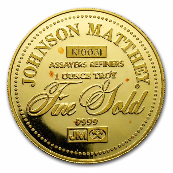 1 oz Gold Round - Johnson Matthey (Focus Medalist)
