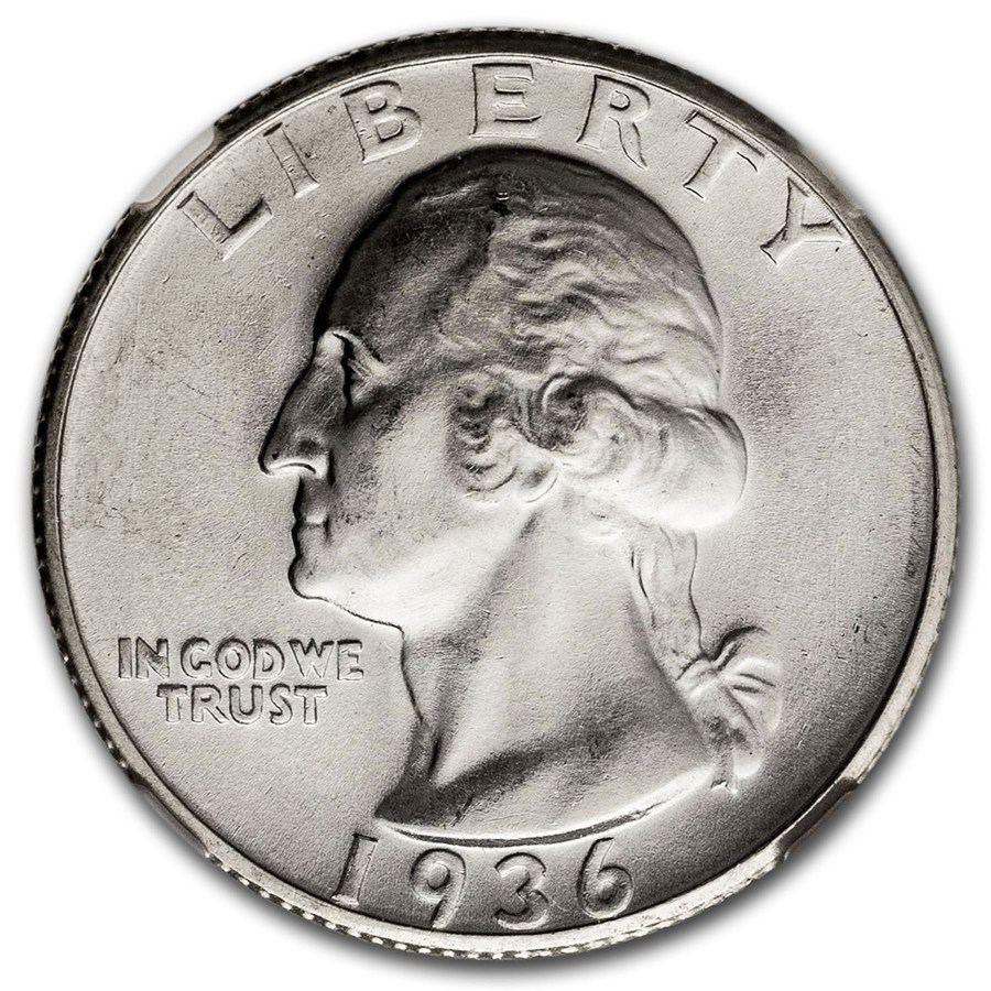 1936-S Washington Quarter MS-66 NGC