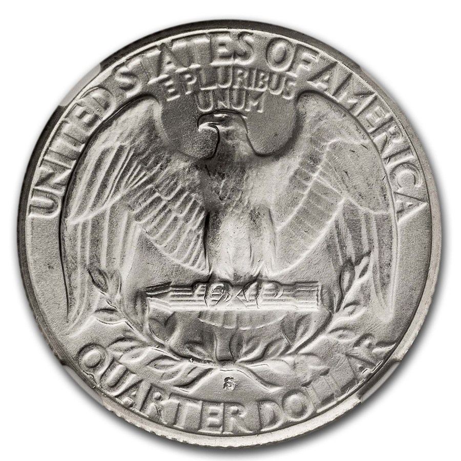 1936-S Washington Quarter MS-66 NGC