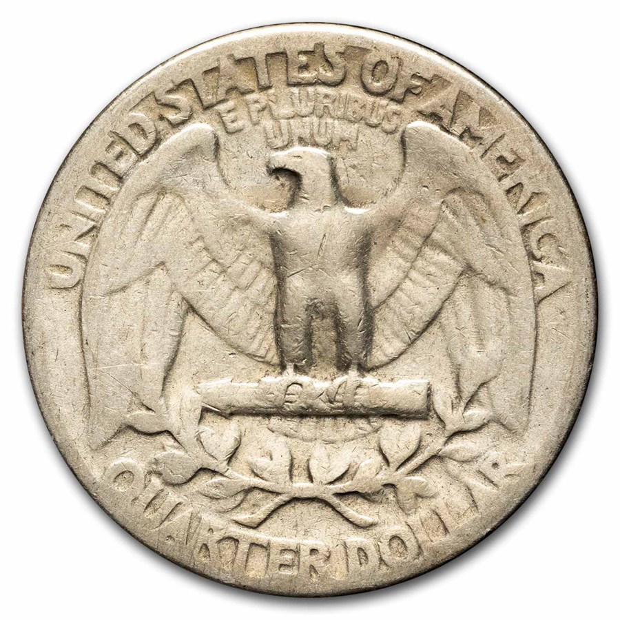 1950 Washington Quarter 40-Coin Roll Avg Circ