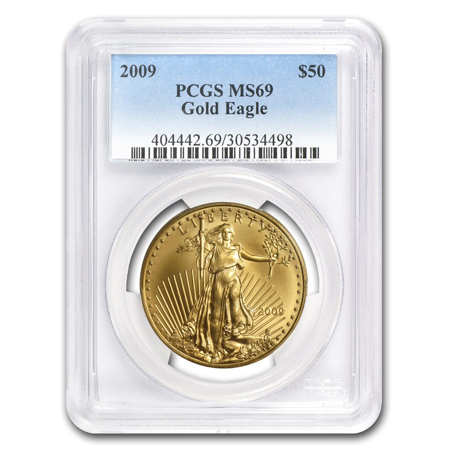 2009 1 oz American Gold Eagle MS-69 PCGS