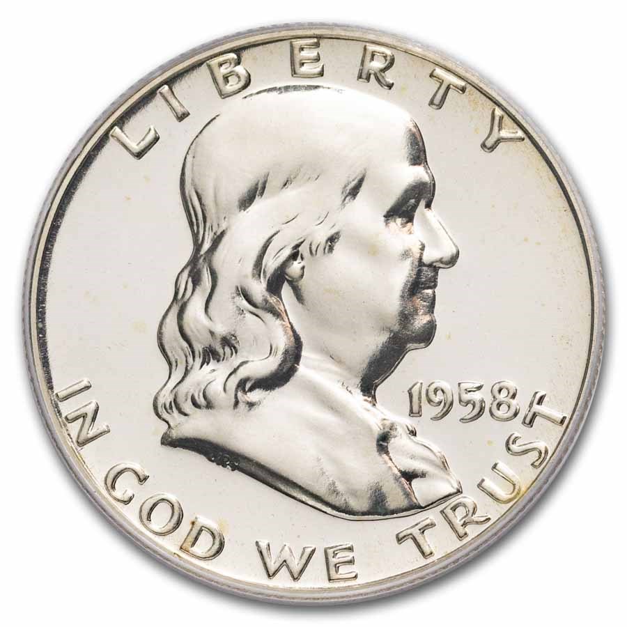 1958 Franklin Half Dollar PR-66 PCGS