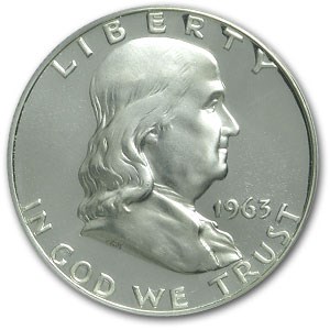 1963 Franklin Half Dollar PR-66 CAMEO PCGS