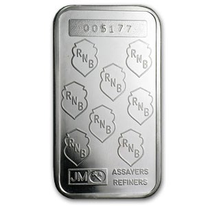 1 oz Silver Bar - Johnson Matthey (Republic National Bank of NY)