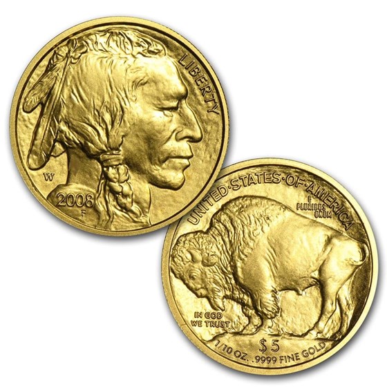 2008-W 4-Coin Gold Buffalo Set BU (w/Box &amp; COA)