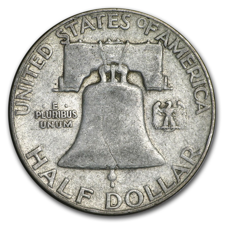 1955 Franklin Half Dollar Fine/XF