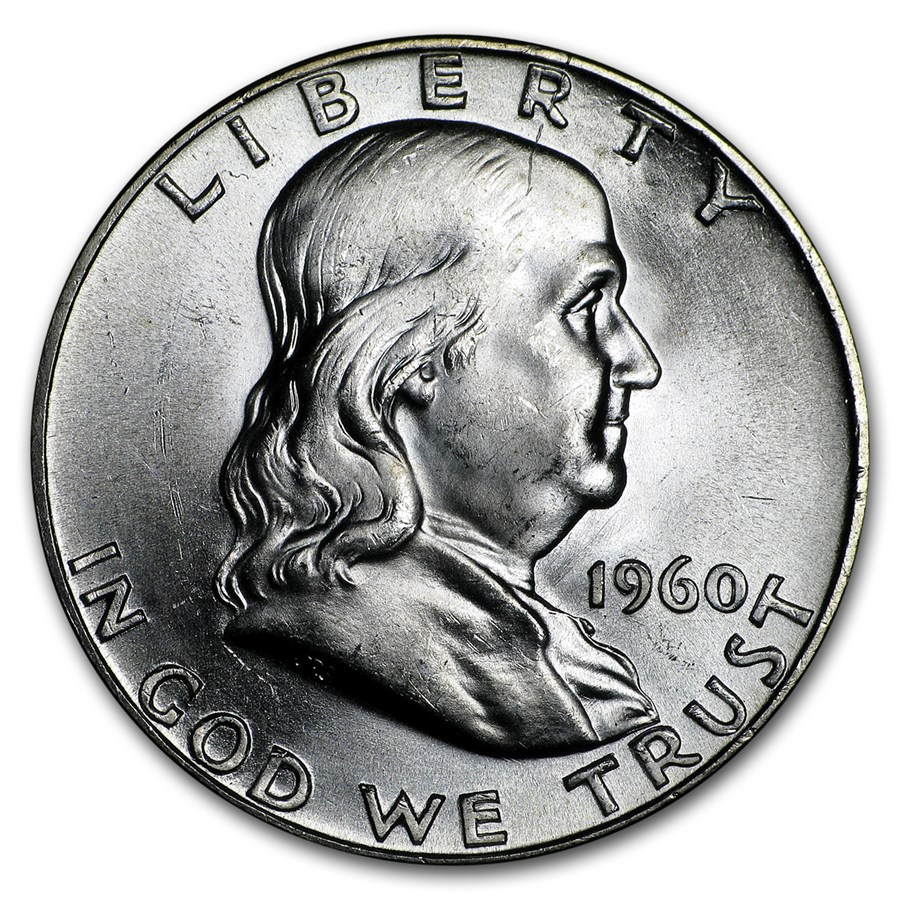 1960 Franklin Half Dollar BU