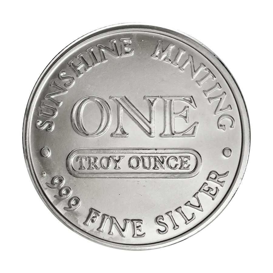 1 oz Silver Round - Sunshine Mint (Original Design)