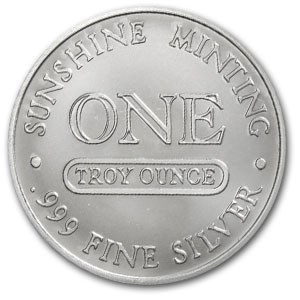 1 oz Silver Round - Sunshine Mint (Original Design)