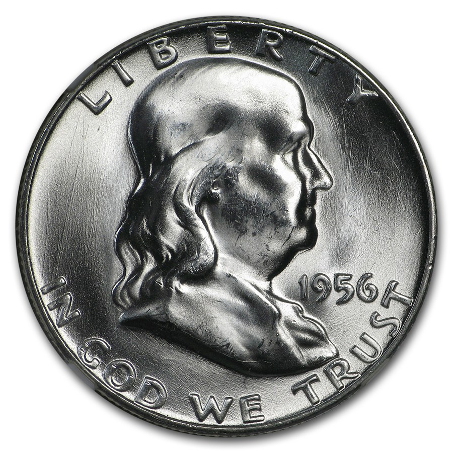 1956 Franklin Half Dollar MS-65 NGC