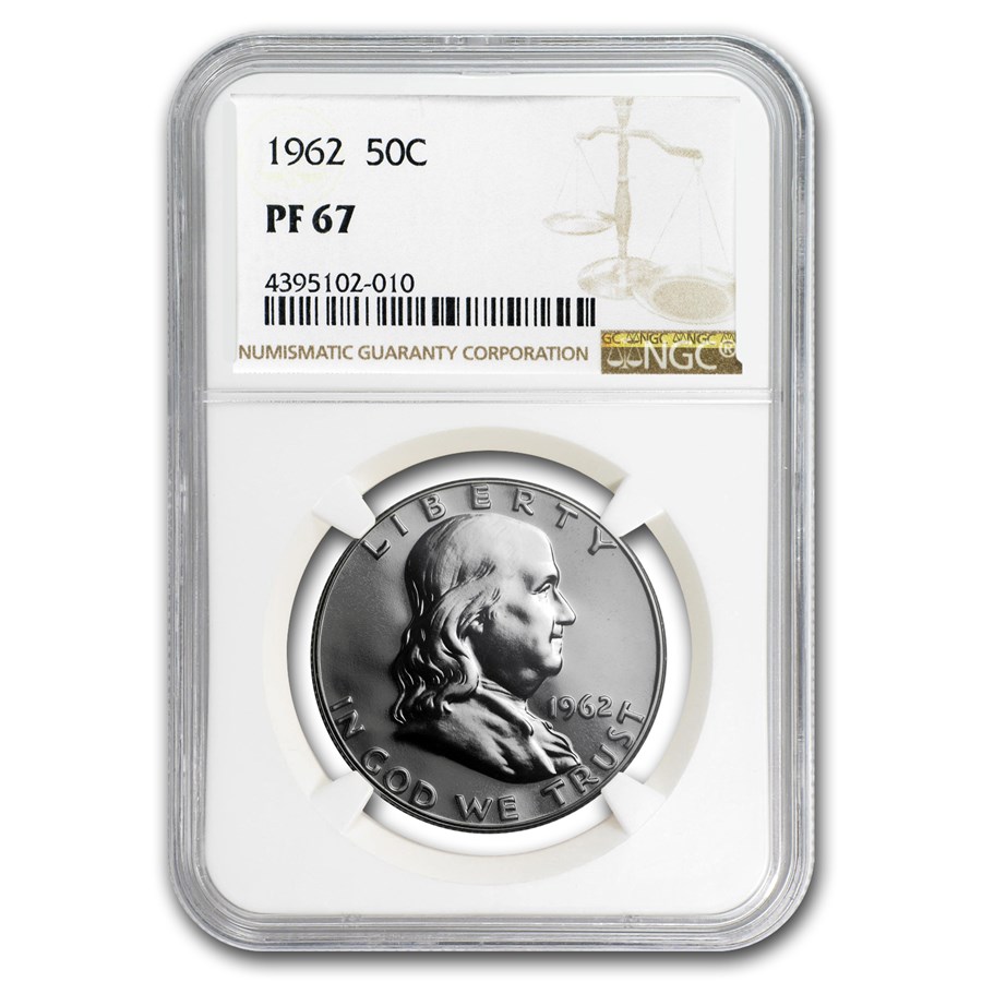 1962 Franklin Half Dollar PF-67 NGC