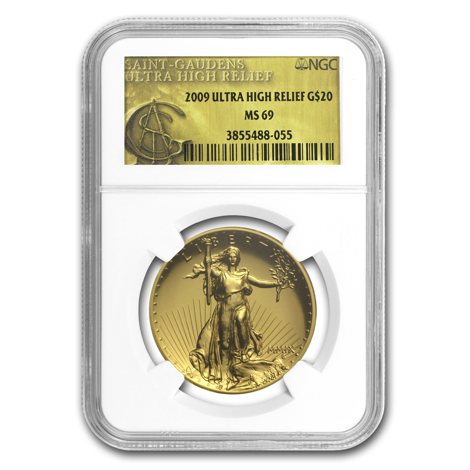 2009 Ultra High Relief Double Eagle MS-69 NGC (Gold Label) 2009 Ultra High Relief Double Eagle MS-69 NGC (Gold Label)