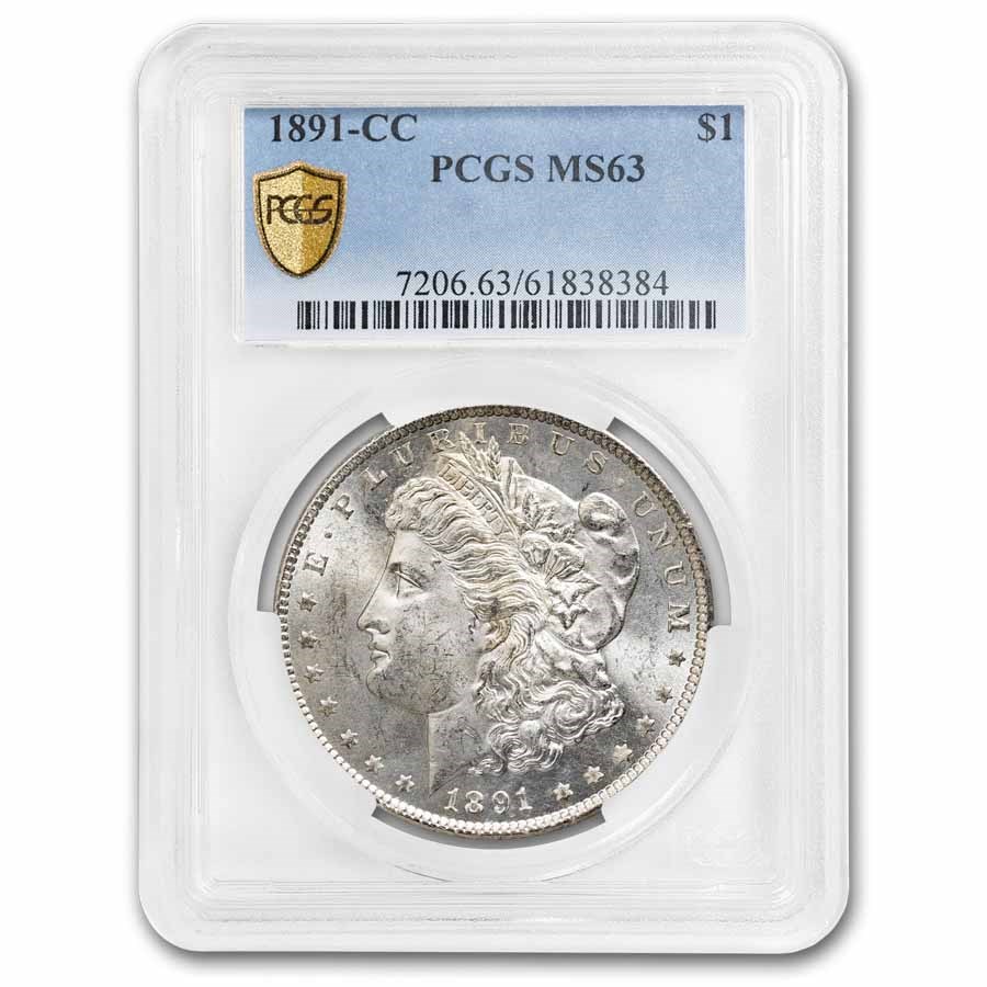1891-CC Morgan Dollar MS-63 PCGS