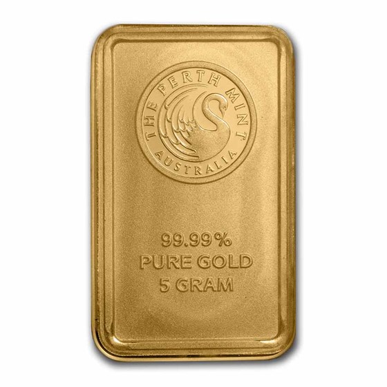 5 gram Gold Bar - Perth Mint (Classic, Green Assay)