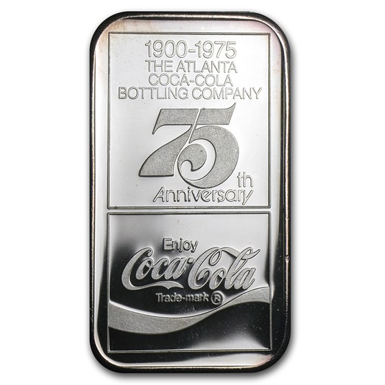 1 oz Silver Bar - Coca Cola (Atlanta, GA)