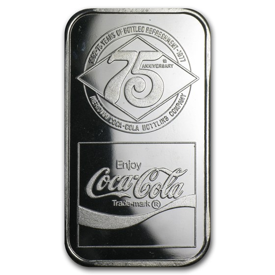 1 oz Silver Bar - Coca Cola (Meridian, MS)