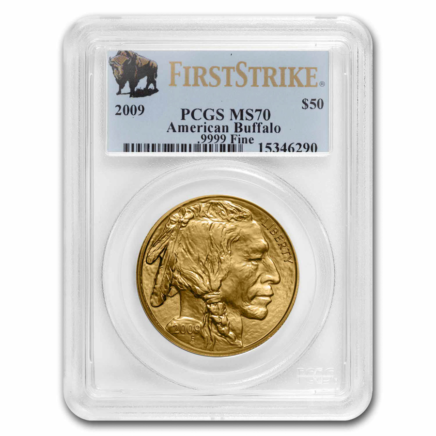 2009 1 oz Gold Buffalo MS-70 PCGS (FirstStrike®)