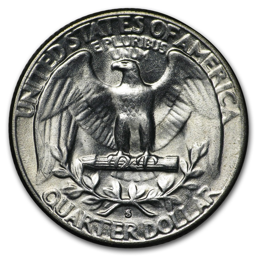 1954-S Washington Quarter BU