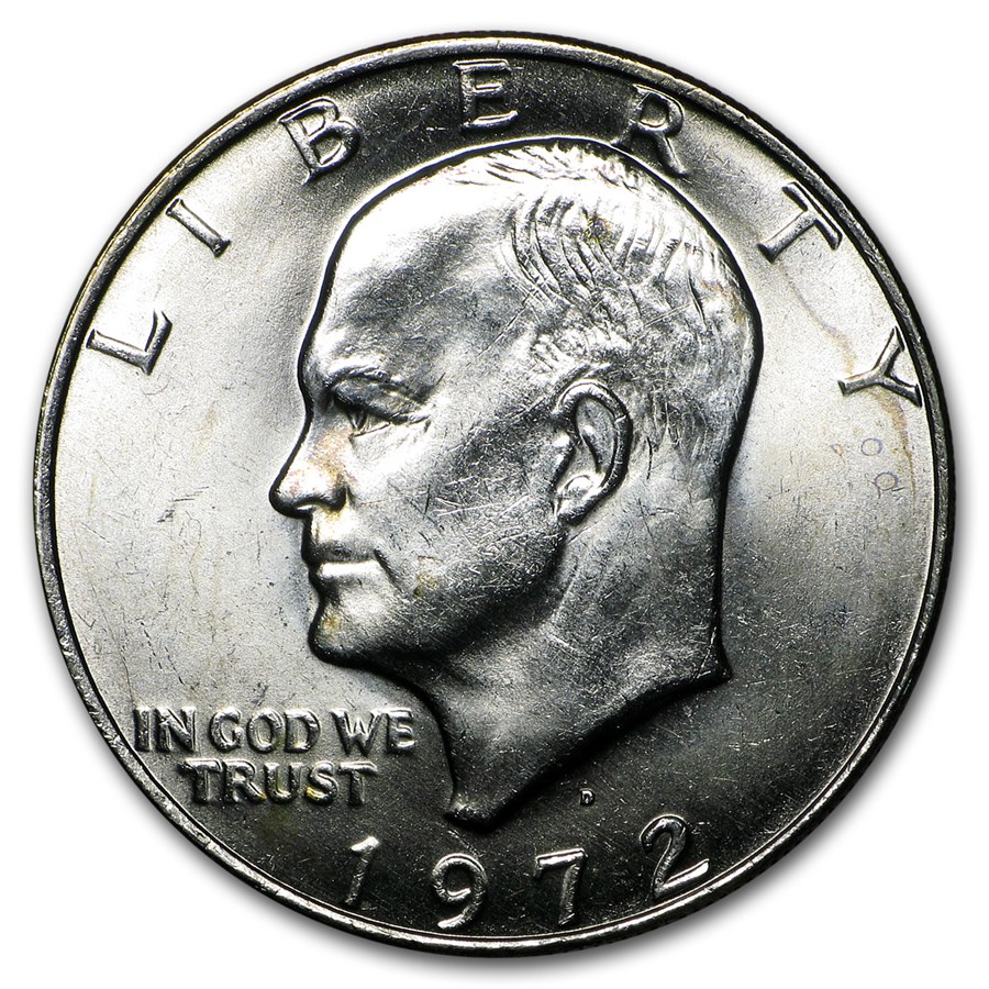 1972 Clad Eisenhower Dollar XF (Type 2)