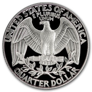 1992-S Silver Washington Quarter Gem Proof