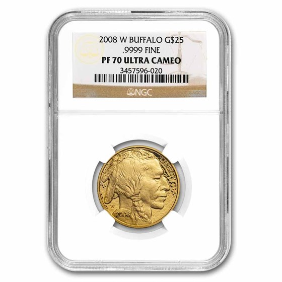 2008-W 4-Coin Proof Gold Buffalo Set PF-70 NGC