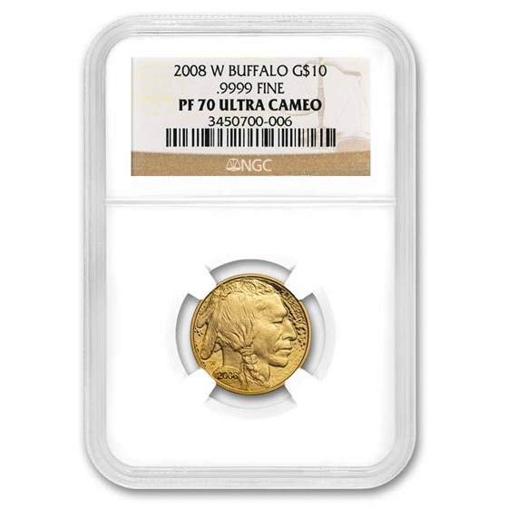 2008-W 4-Coin Proof Gold Buffalo Set PF-70 NGC