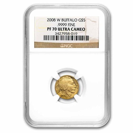 2008-W 4-Coin Proof Gold Buffalo Set PF-70 NGC