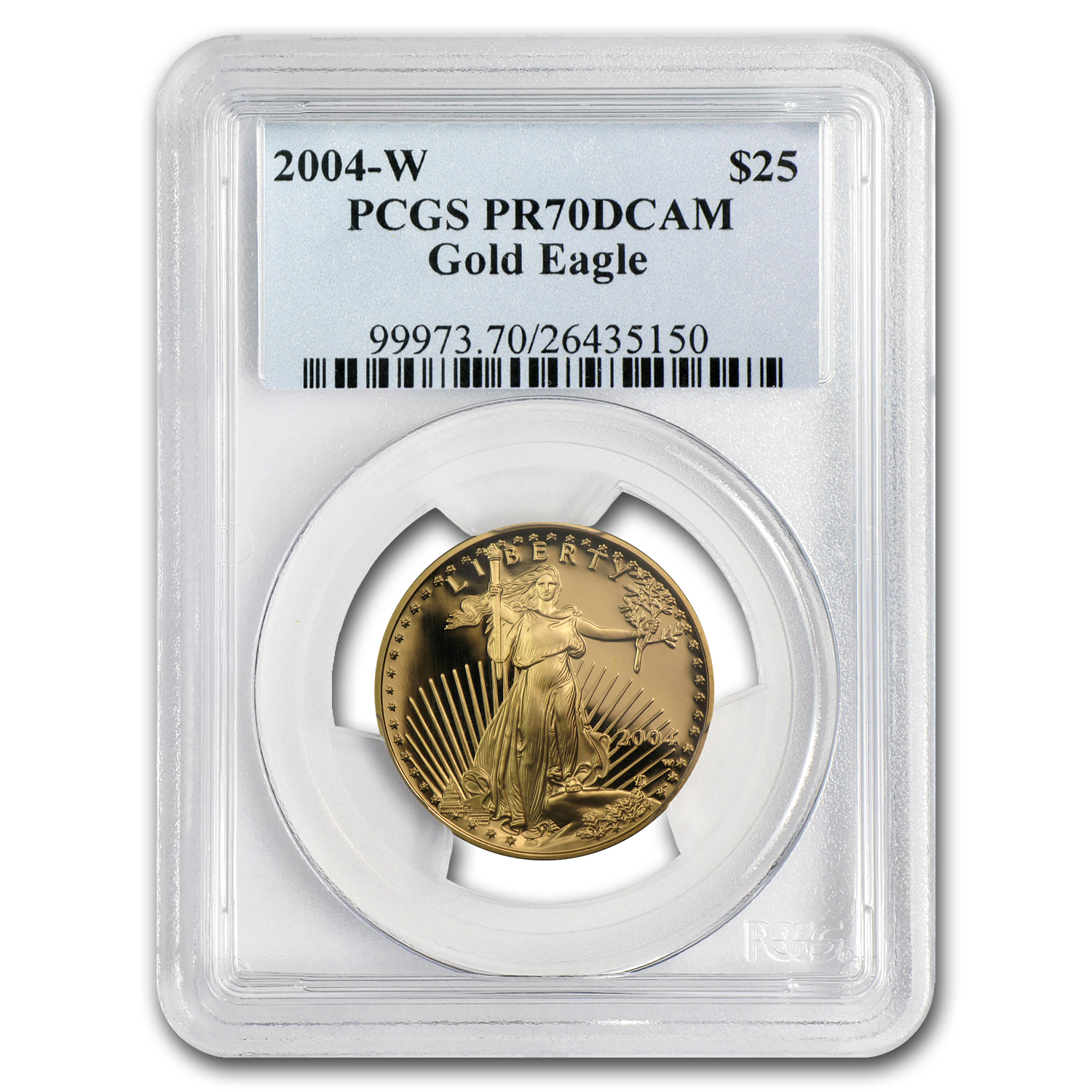 2004-W 1/2 oz Proof American Gold Eagle PR-70 PCGS