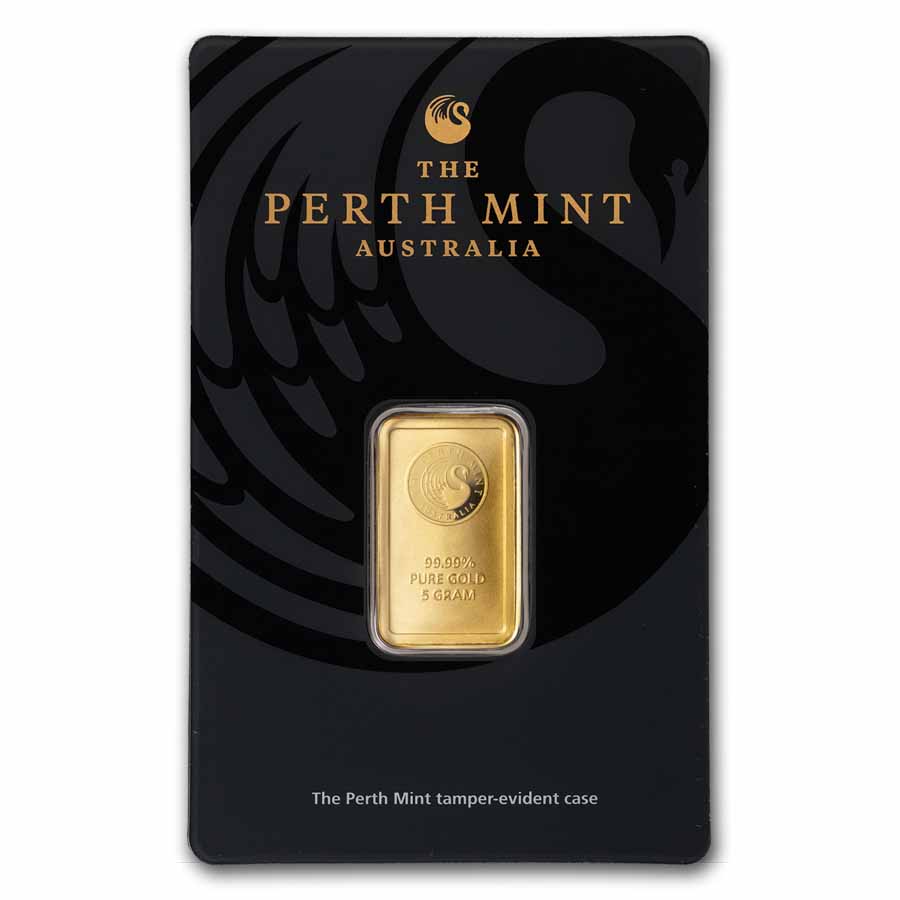 5 gram Gold Bar - The Perth Mint (In Assay)
