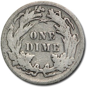 1891 Liberty Seated Dime VF