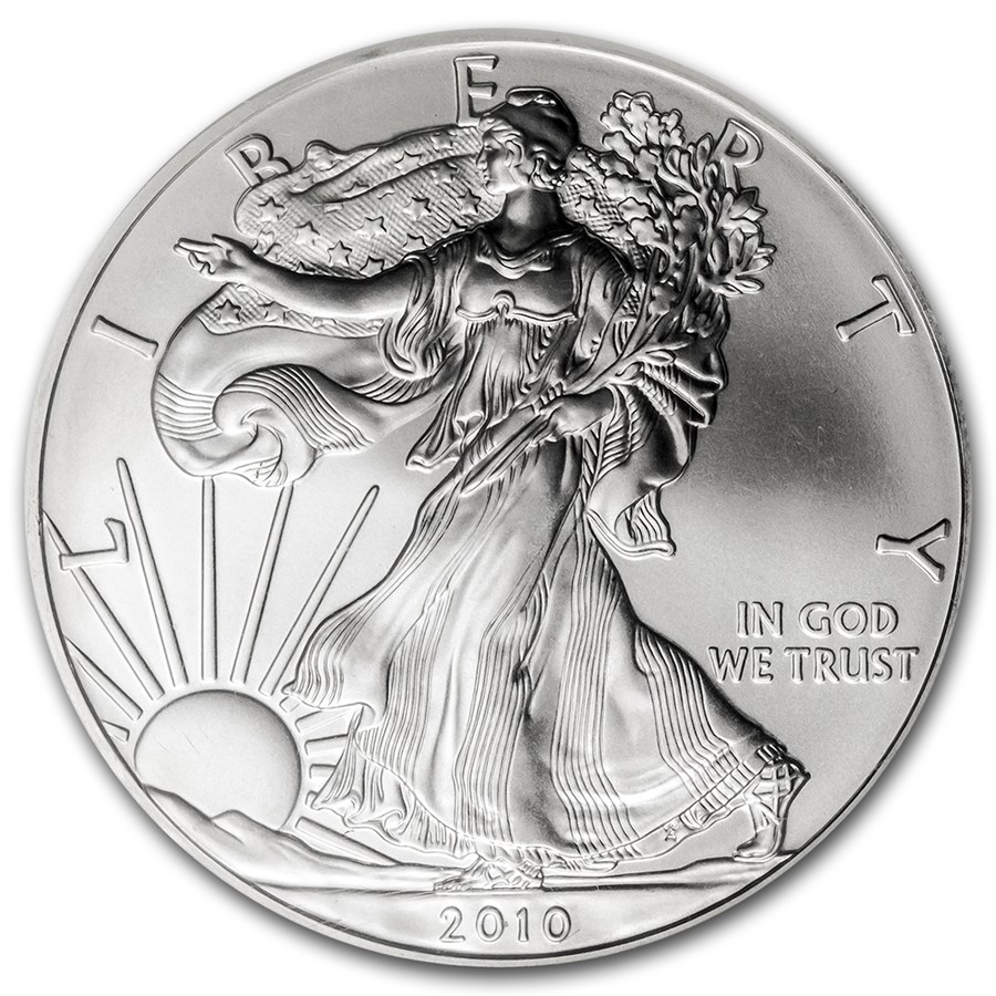 2010 American Silver Eagle MS-69 NGC (Early Release, Blue Label)