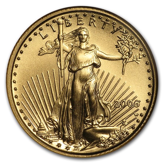 2006-W 1/10 oz Burnished American Gold Eagle MS-69 NGC