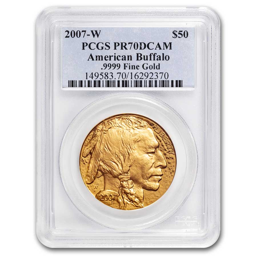 2007-W 1 oz Proof Gold Buffalo PR-70 PCGS
