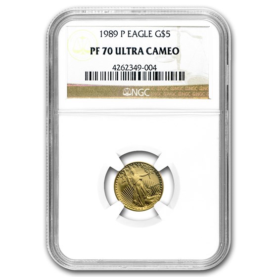 1989 4-Coin Proof American Gold Eagle Set PF-70 NGC