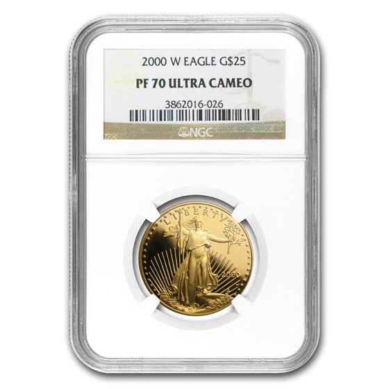 2000-W 4-Coin Proof American Gold Eagle Set PF-70 NGC