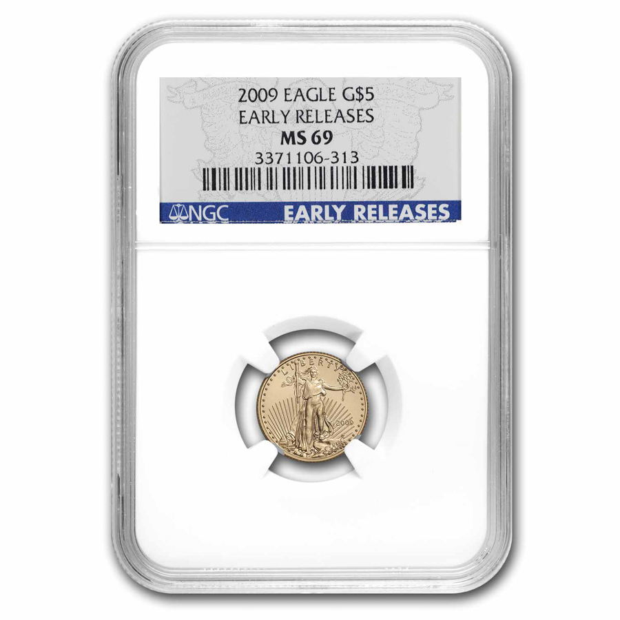 2009 1/10 oz American Gold Eagle MS-69 NGC (Early Releases)