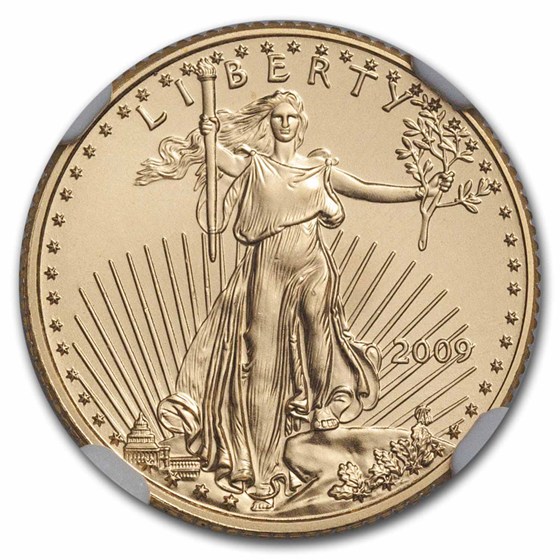 2009 1/10 oz American Gold Eagle MS-69 NGC (Early Releases)