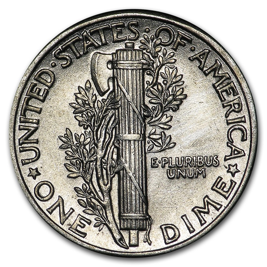 1937 Mercury Dime AU