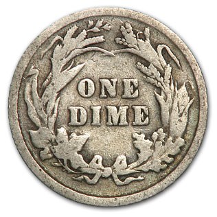 1899 Barber Dime Good/VG