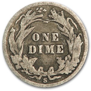 1905-S Barber Dime Good/VG