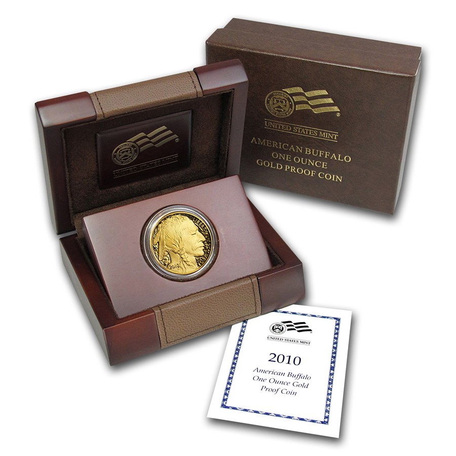 2010-W 1 oz Proof Gold Buffalo (w/Box & COA)